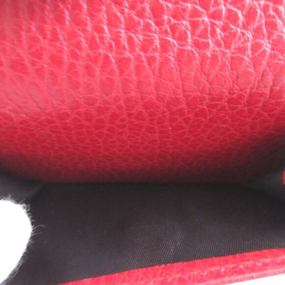 GUCCI Red Leather GG Marmont Wallet - Picture 5 of 10